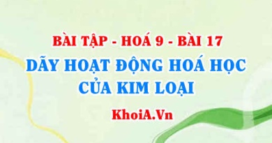 Bài tập dãy hoạt động hoá học của kim loại: Giải bài 1, 2, 3, 4, 5 trang 54 SGK Hoá 9 bài 17